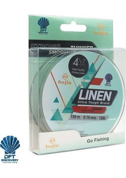 Dft Bojin 4x Linen Ip Misina 0.16 mm 150 M Yeşil fırsatları