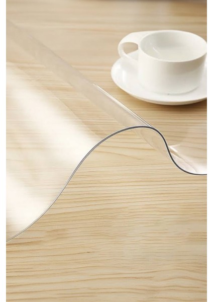 Şeffaf Masa Örtüsü,1.4 mm Pvc Koruyucu Mat, Muşamba Naylon Yemek Masası Örtüsü