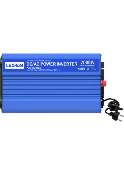 12V VOLT-2000W Watt Ups Tam Sınüs Inverter