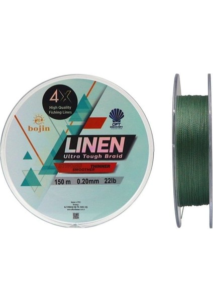 Dft Bojin 4x Linen Ip Misina 0.20 mm 150 M Yeşil modelleri