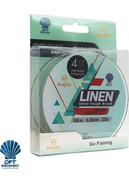 Dft Bojin 4x Linen Ip Misina 0.20 mm 150 M Yeşil fırsatları