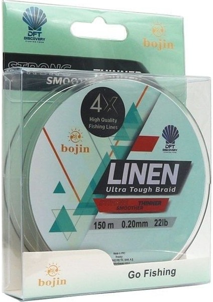 Dft Bojin 4x Linen Ip Misina 0.20 mm 150 M Yeşil indirimleri