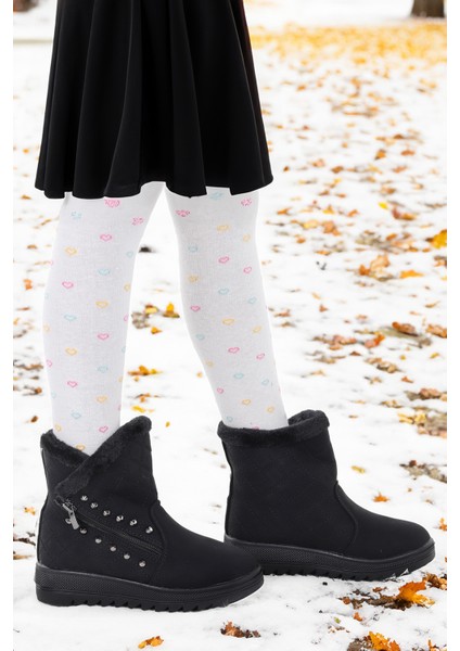 Hezan Fermuarlı Kız Çocuk Bot Ayakkabı