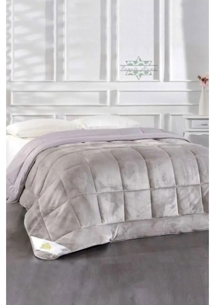 SİHİRLİ AYAKLAR Çift Kişilik Yorgan Peluş Polar Çift Taraflı Yumuşak Yorgan Silikon Elyaf Yorgan 195X215