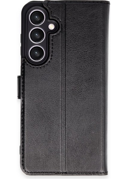 Samsung Galaxy S24 Fe Kılıf Cüzdan Kartlıklı Standlı