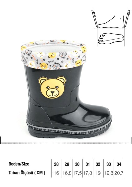 Moda Onn Kışlık Erkek Çocuk Içi Sıcak Astarlı Su Geçirmez Yağmur Bot Çizme fiyatları