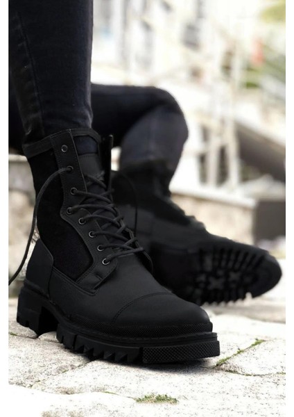 Siyah Erkek Postal Koku Yapmayan Rahat İç Taban ile Tam Kalıp Tasarım