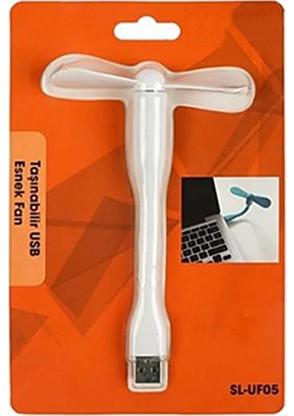 New SL-UF05 USB Vantilatör - Esnek Gövdeli Akrobat Mini USB Fan Flexible 1.2W