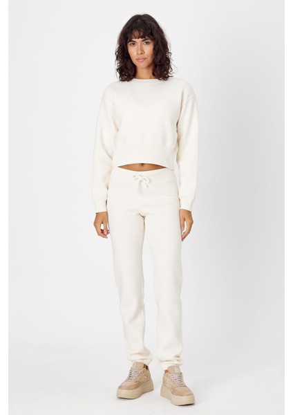 Gadiel Bisiklet Yaka Crop Sweatshirt