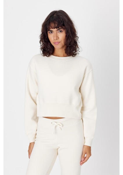 Gadiel Bisiklet Yaka Crop Sweatshirt fiyatları