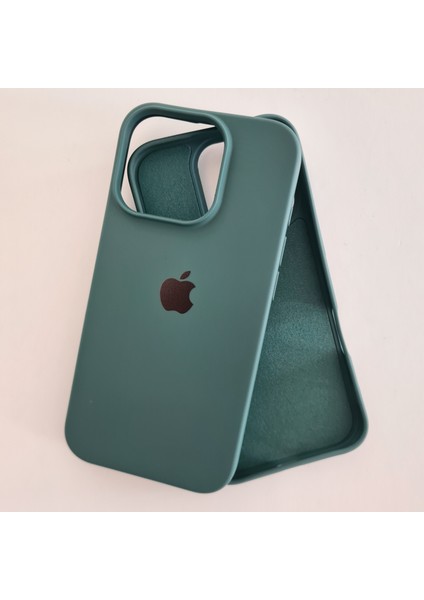 Apple iPhone 16 Pro (6.3 Inç) Uyumlu Lansman Içi Süet Silikon Kılıf