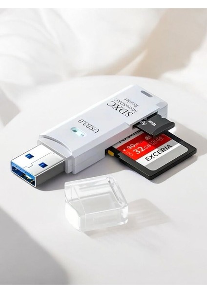 USB 3.0 Micro Sd/tf Çoklu Kart Okuyucu Adaptör, Kamera Hafızasından Fotoğraf ve Veri Aktarma