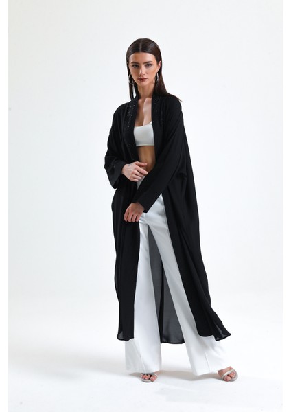 Önü Taş Detaylı Abiye Kimono | KMN34913 modelleri