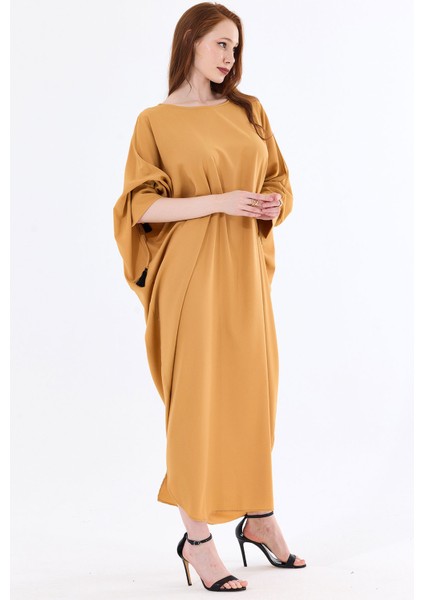 Manşetli Ip Püsküllü Viskon Kimono | KMN35008