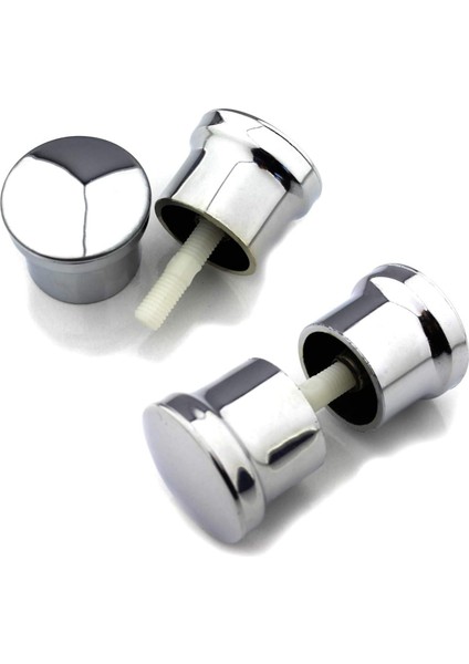 Byars-2 Takım Duşakabin Kulpu 2 Kapaklık Duşakabin Kulp Krom 2 Iç 2 Dış Çift Kapak Topuz Kulp Byarsbilişim