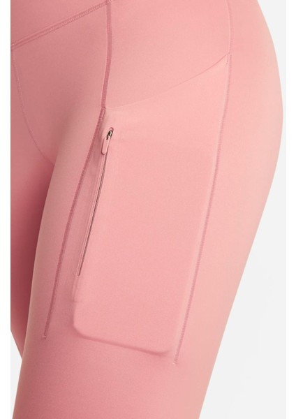 Trainng Go Dri Fit Infinalock High Rise 7/8 Leggings 6 Cepli Toparlayıcı Yüksek Belli Reflektörlü Antrenman Taytı Pembe fırsatları