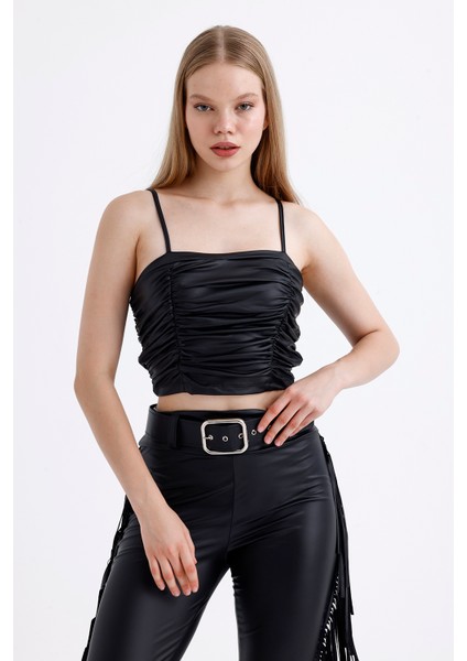 Suni Deri Straplez Büstiyer | BUST35267
