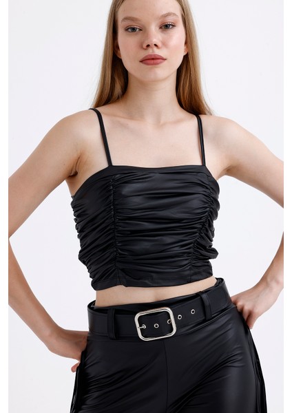 Suni Deri Straplez Büstiyer | BUST35267