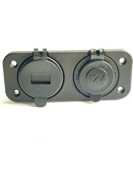 Marin Çakmaklık Soketi + USB Soketi+Voltmetre