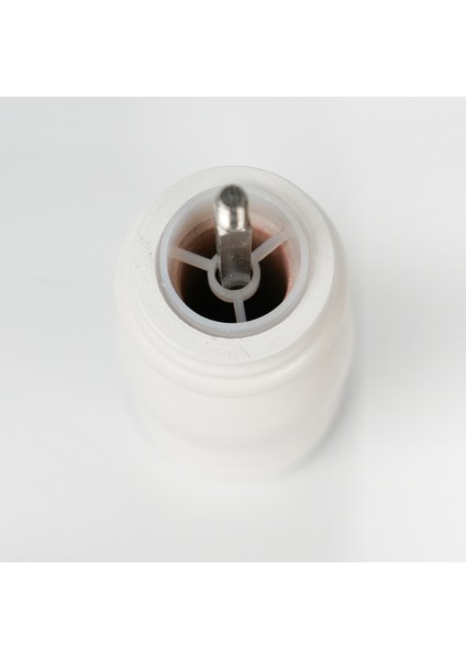 Beyaz Ahşap Tuz ve Karabiber El Değirmeni Öğütücü Grinder 18 Cm
