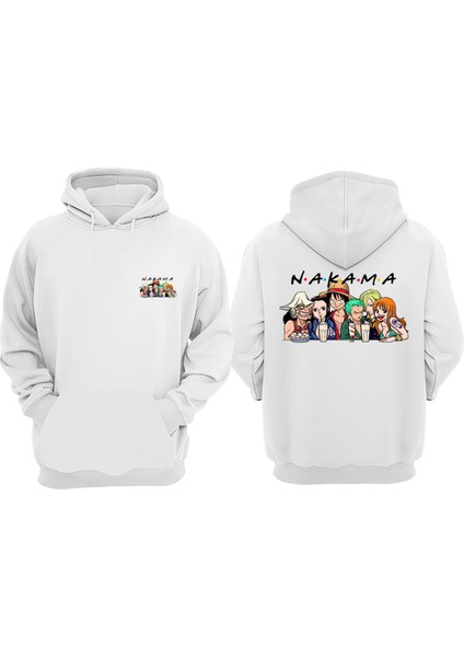 Just A Girl Who Loves Anime Tasarım Ön Arka Baskılı Normal Kalıp Beyaz Sweatshirt