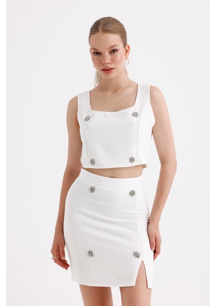 Etek Bluz 2'li Takım | TKM35862 Ekru fiyatları