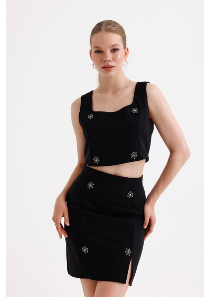 Etek Bluz 2'li Takım | TKM35862 Siyah modelleri