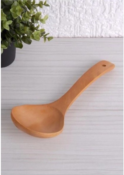 Bambu Ahşap Tahta Kaşık Yemek Karıştırma Kaşığı 28 cm