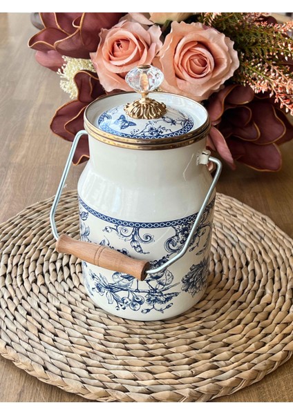 Blue Otantik Emaye Bakraç