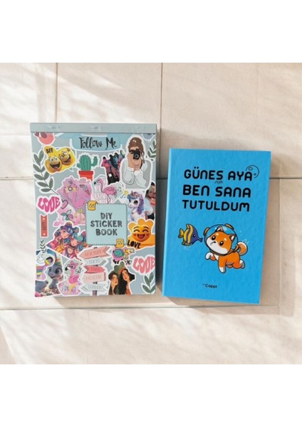 Sticker Defteri Renkli Etiket Defteri , Sticker Seti , Defter , Planlayıcı ve Konuşan Ajanda  Defter