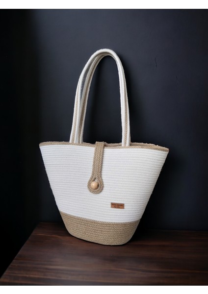 Hasır Çanta Omuz Çantası Plaj Çantası El Emeği Handmade Tasarım Tarz Yaz MODA-30CMX40-42CM fiyatları