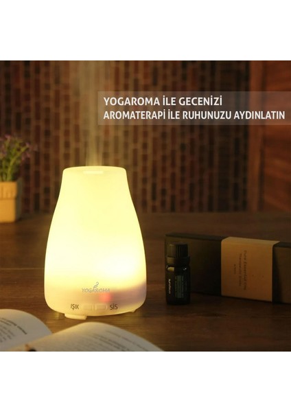 Npo Yogaroma Renkli Gece Lambası Aromaterapi ve Ultrasonik Hava Nemlendirici buhar makinesi