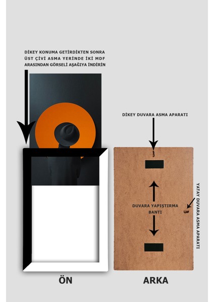 3 Adet 30X40 Çerçeve - Mdf A3 Çerçeve - Fotoğraf Çerçevesi - Poster Çerçevesi - Tablo Çerçevesi modelleri