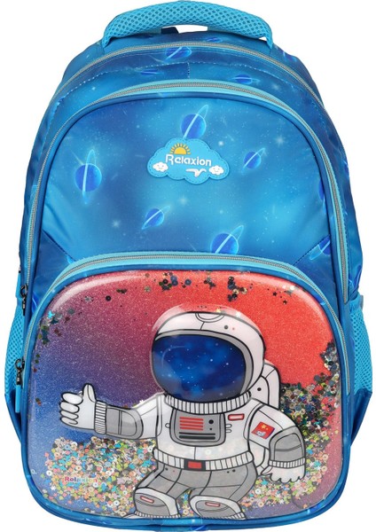 RLX-1370 Erkek Çocuk Kalemlikli Beslenme Çantalı Üçlü Set Astronot Desenli Ilk Okul Çantası Sırt Çan fiyatları