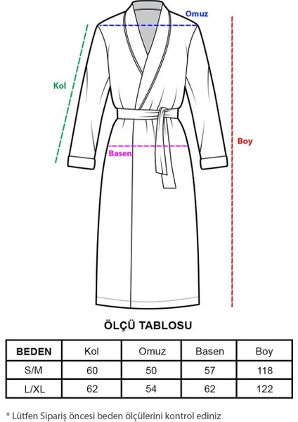 Unisex Kimono Müslin Bornoz Mint