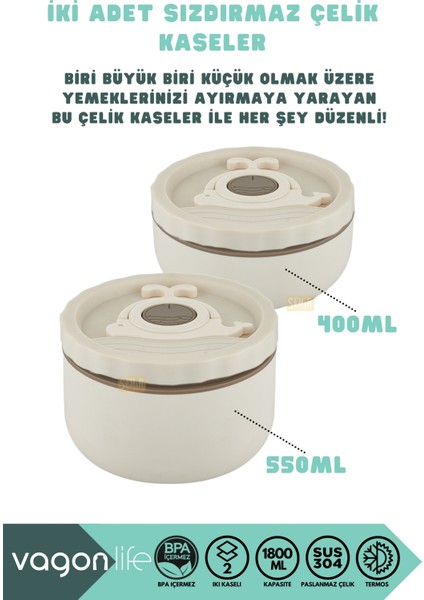 Bento 1800ML Lunchbox Yeni Koleksiyon 2 Kaseli 4-6 Saat Sıcak/soğuk Termos Özellikli Çelik Sefer Tası Yemek Kutusu fiyatları