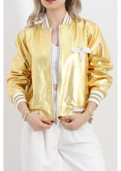 Varak Bomber Ceket Gold - 2614.1367.