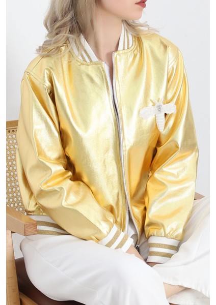 Varak Bomber Ceket Gold - 2614.1367.