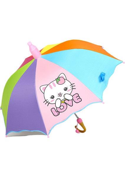Large Cartoon Cat Children's Umbrella (Yurt Dışından)
