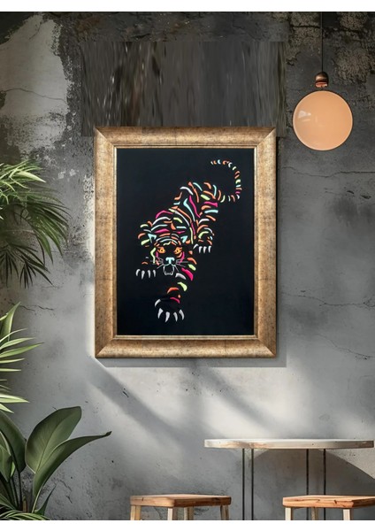 Tiger Nakış Işlemeli Tablo