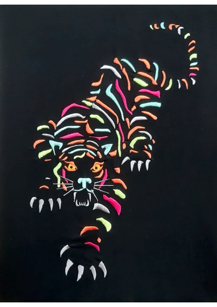 Tiger Nakış Işlemeli Tablo