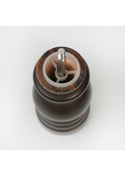 Kahverengi Ahşap Tuz ve Karabiber El Değirmeni Öğütücü Grinder 18 Cm