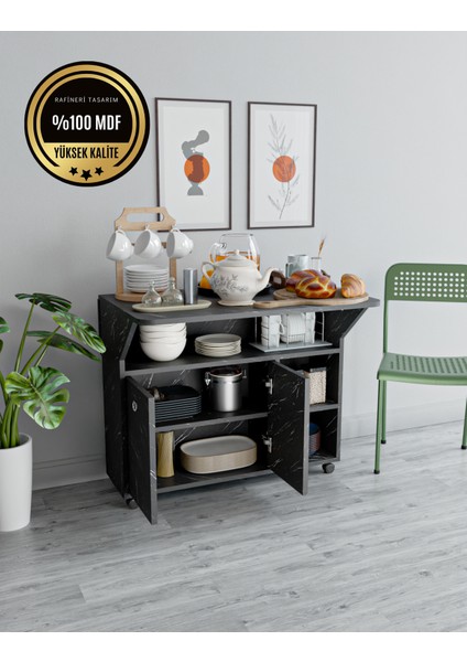 Taşınabilir Çok Amaçlı 2 Kapaklı Katlı Mutfak Salon kelebek Masası fiyatları