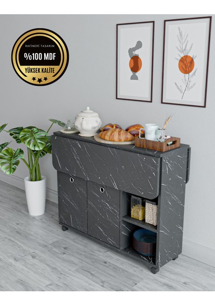 Taşınabilir Çok Amaçlı 2 Kapaklı Katlı Mutfak Salon kelebek Masası fırsatları