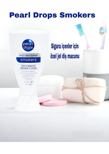 Smokers- Sigara içenler için leke çıkartıcı jel Diş Macunu 50 ml