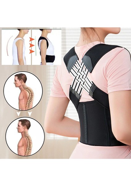 Unisex Dik Duruş Korsesi, Ayarlanabilir, Ortopedik, Bel ve Sırt Destekleyici Sauna Suit fiyatları