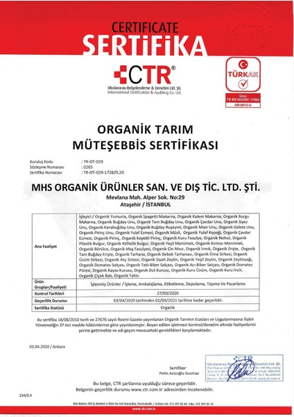 Happy Life Organik Tarhana 300 gr x 3 Adet