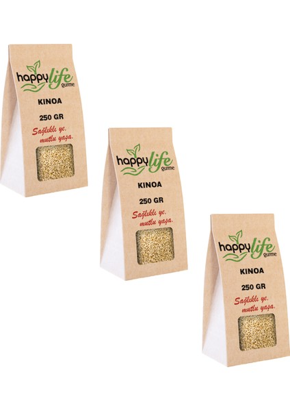 Happy Life Kinoa 250 gr x 3 Adet