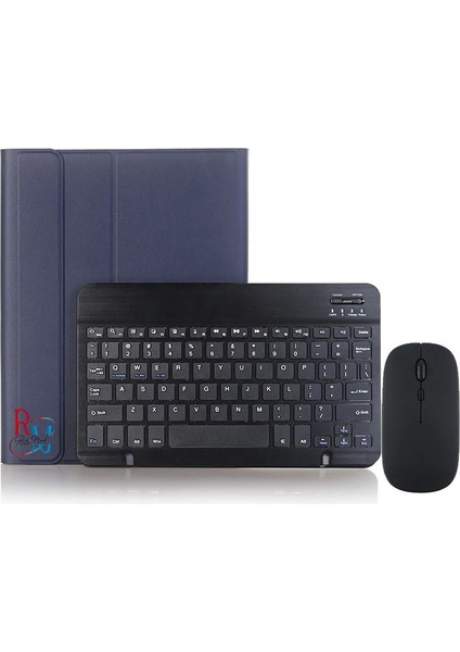 Samsung Galaxy Tab S6 Lite P610/613 Uyumlu Bluetoothlu Klavyeli Kılıf Mouse ve Dokunmatik Kalem Set