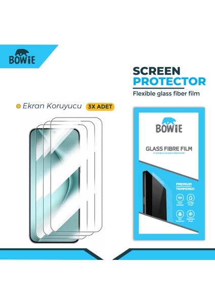 Poco X6 Pro için full kaplama nano tempered ekran koruyucu 3 adet set